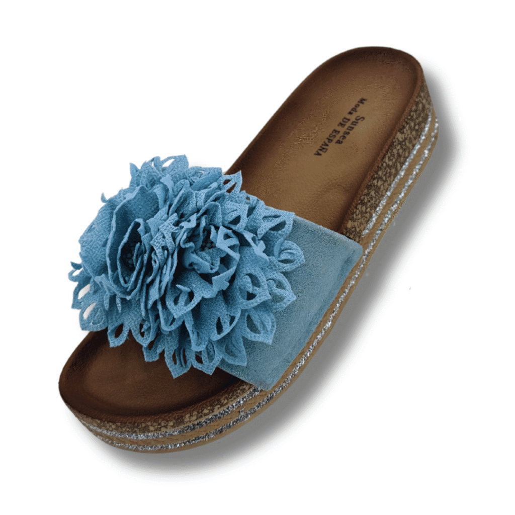 sandalias originales de verano para mujer color azul