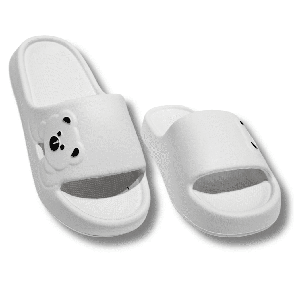 chanclas de oso blanco mujer