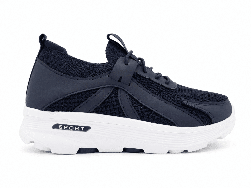 Zapatillas deportivas de mujer azul marino ligeras y transpirables